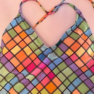 Colorful One Piece Swim Suit- Like new!